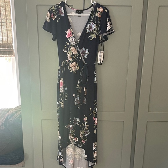 BCX Navy Floral Dress New with Tags - Picture 1 of 5